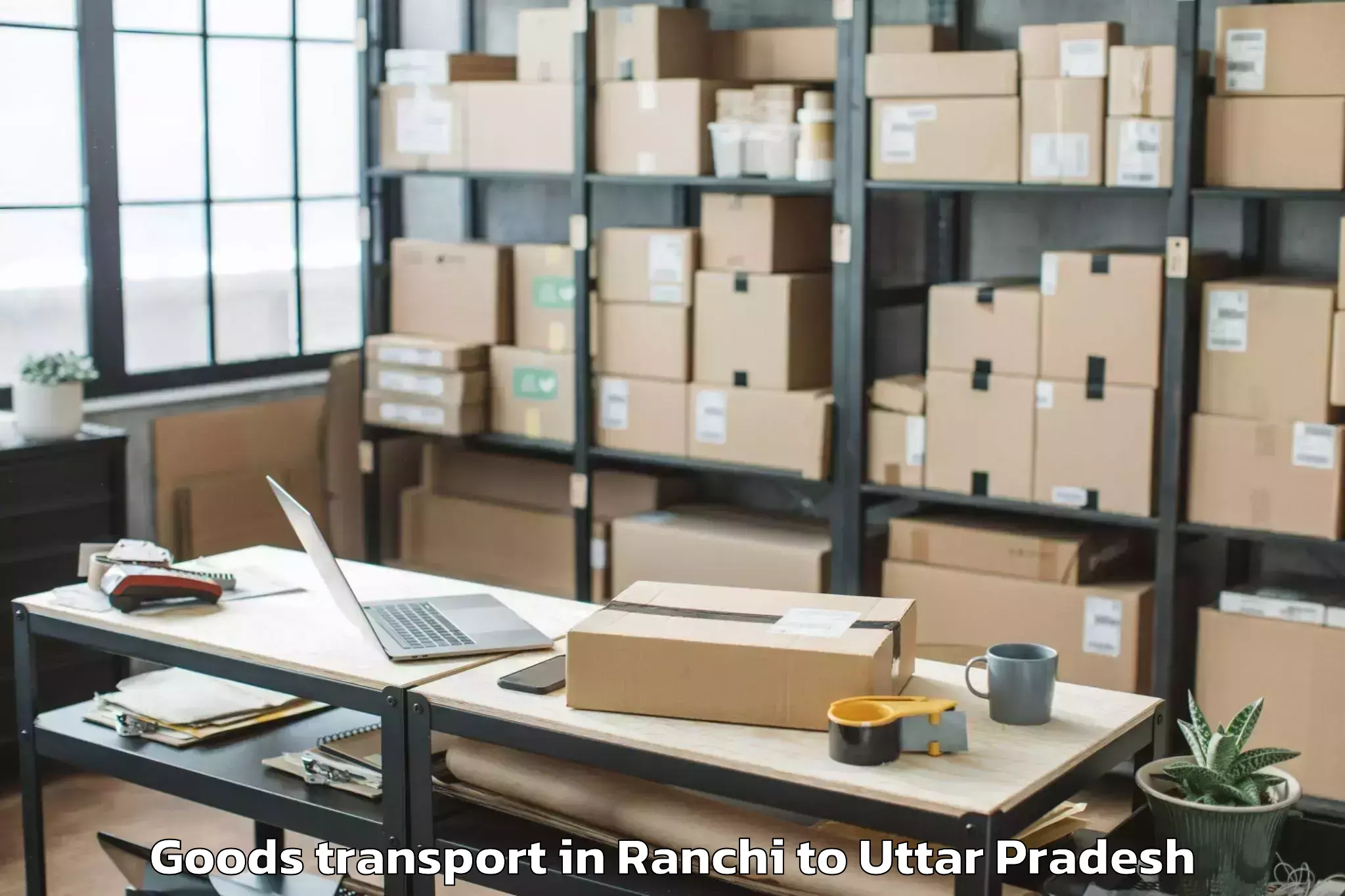 Expert Ranchi to Gahmar Goods Transport